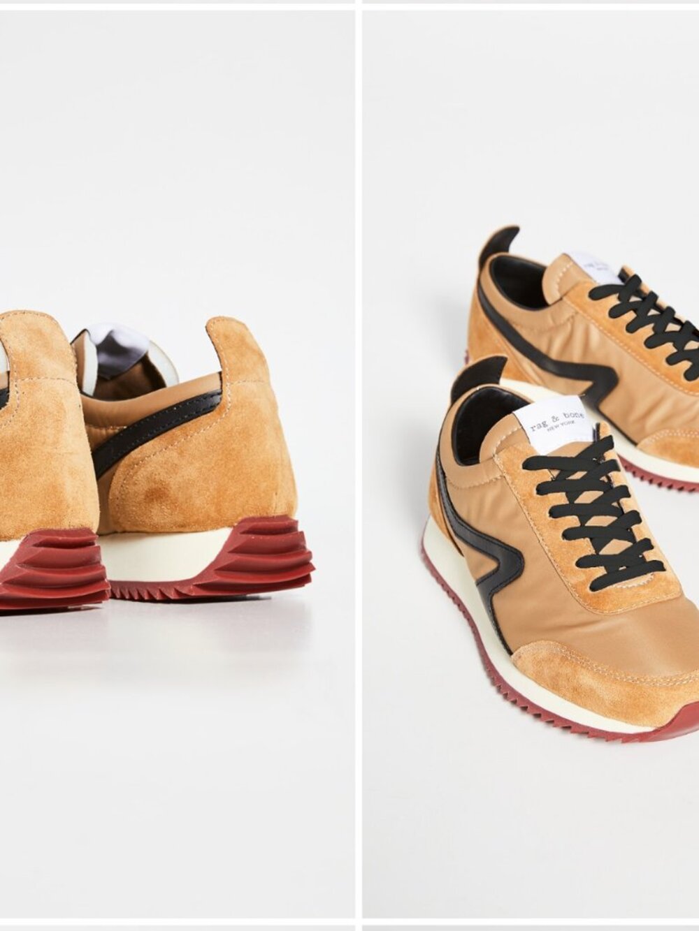 Rag & Bone Retro Runner Sneakers in Mustard - Women's Size 8 - Picture 4 of 13